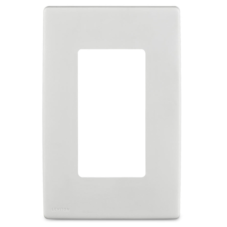 LEVITON Wall Plate 1 Gang Wht R52-REWP1-0WW